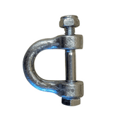 D-ring, med bolt og mutter